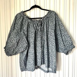 dôen Doen Shore Top in Liberty Delores Ditsy Blue Floral Size XXL - Retail $248